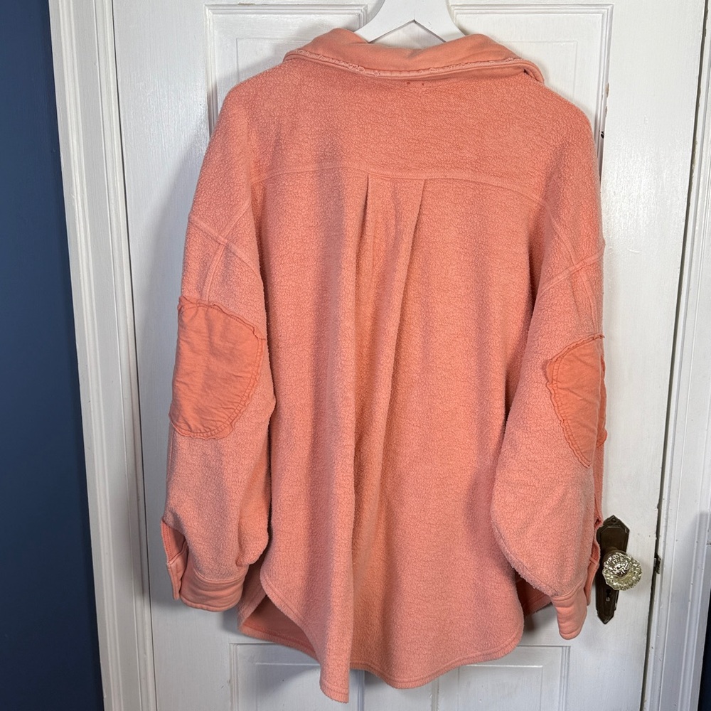 Free People We the Free Ruby Fleece Shirt Jacket W2126 Sz Large - Picture 10 of 11